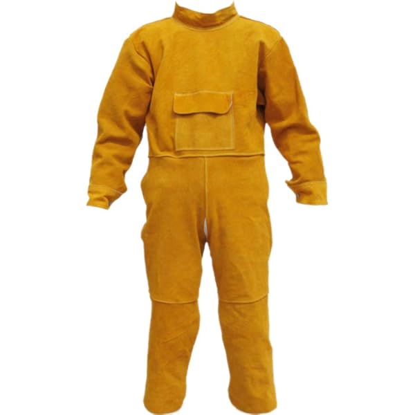 Amazon.co.jp: [IKENOKOI] 溶接用エプロン 防護服 作業 牛革製 耐磨耗